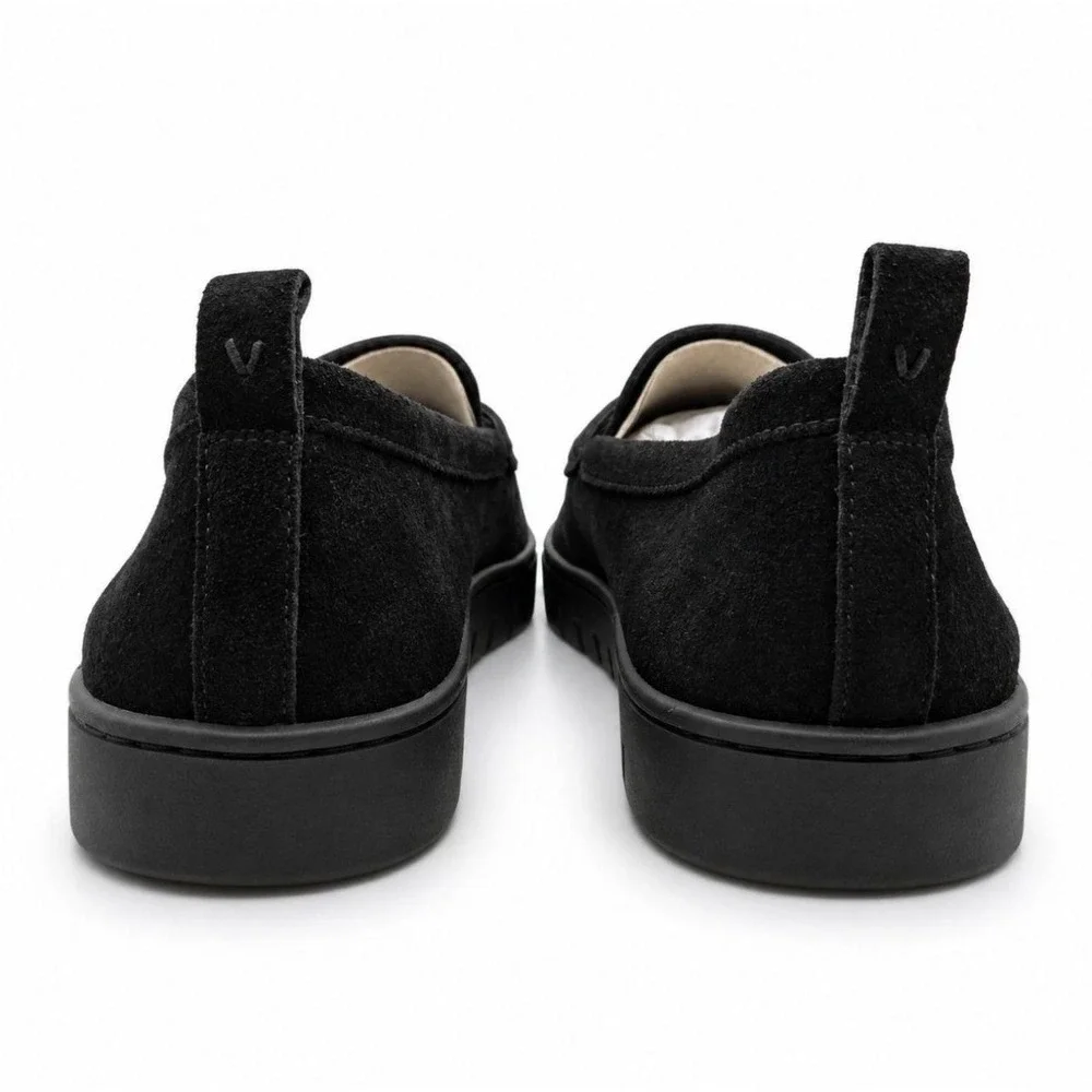 VIONIC Uptown Supportive Loafers Womens 10 Black Suede Leather Arch Support $139